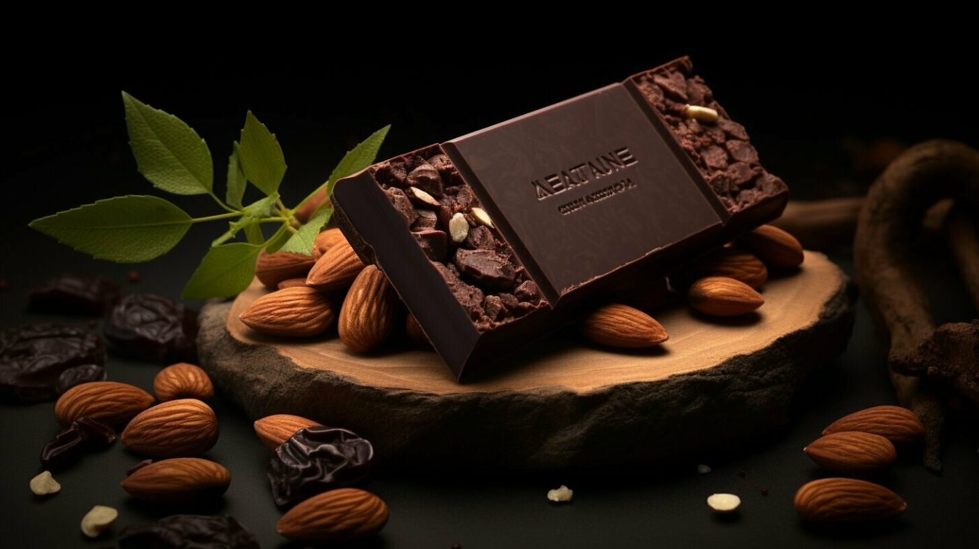 健康美味杏仁黑巧克力