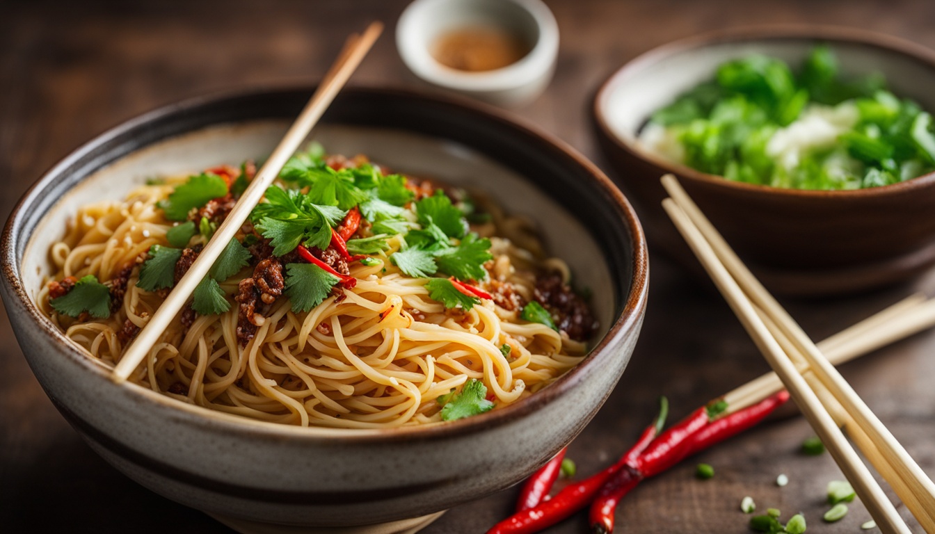 怡保干捞酱油汁面条