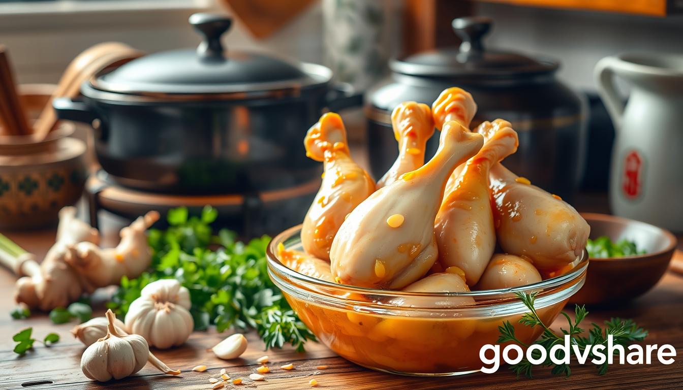 冰鮮麻油雞腿製作過程 冰鮮麻油雞腿製作過程