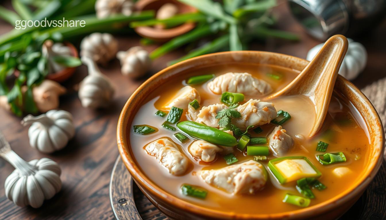 剝皮辣椒雞湯風味