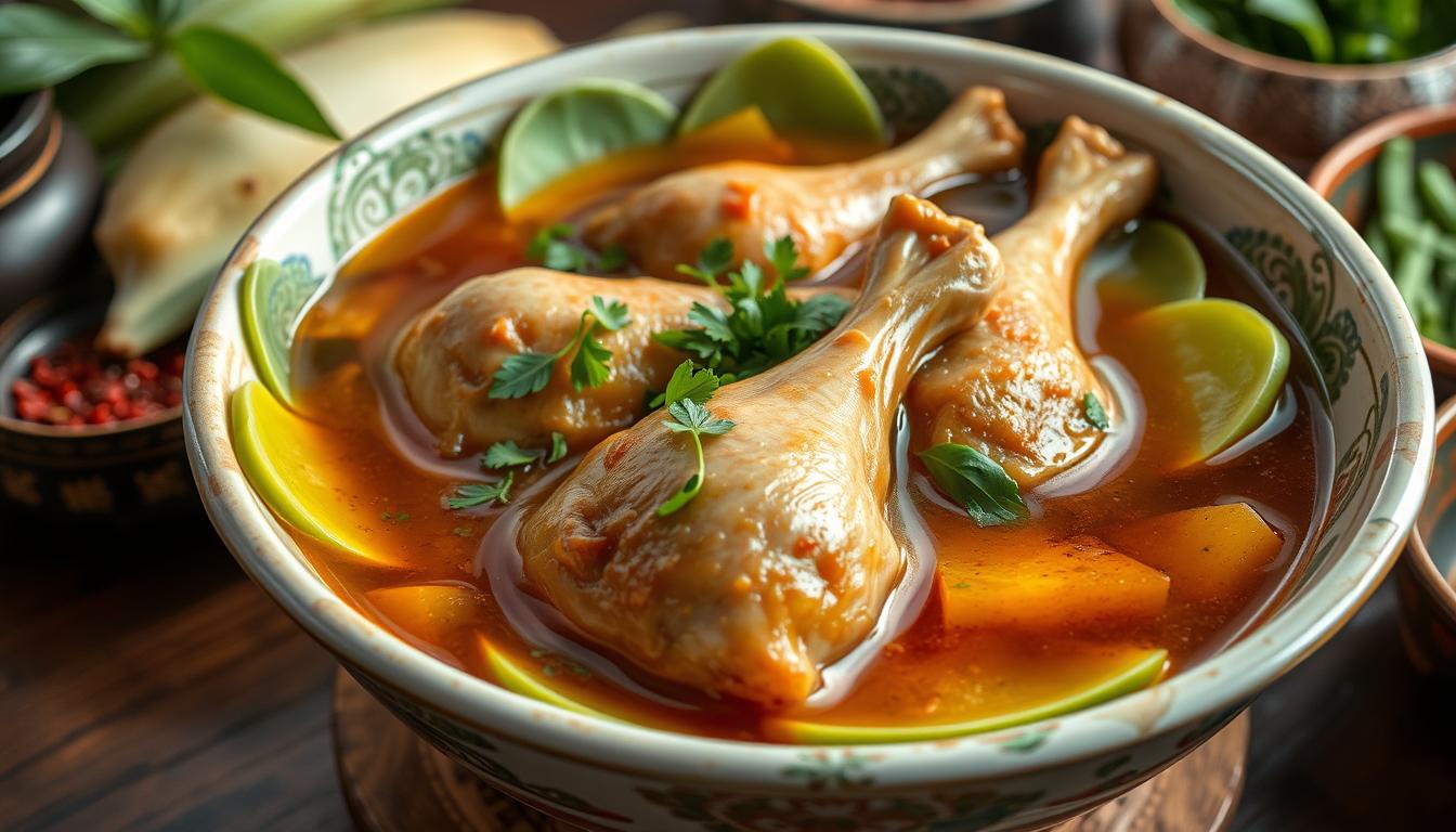 青 木瓜 雞腿 湯