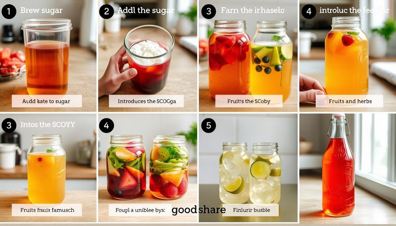 自製康普茶製作過程